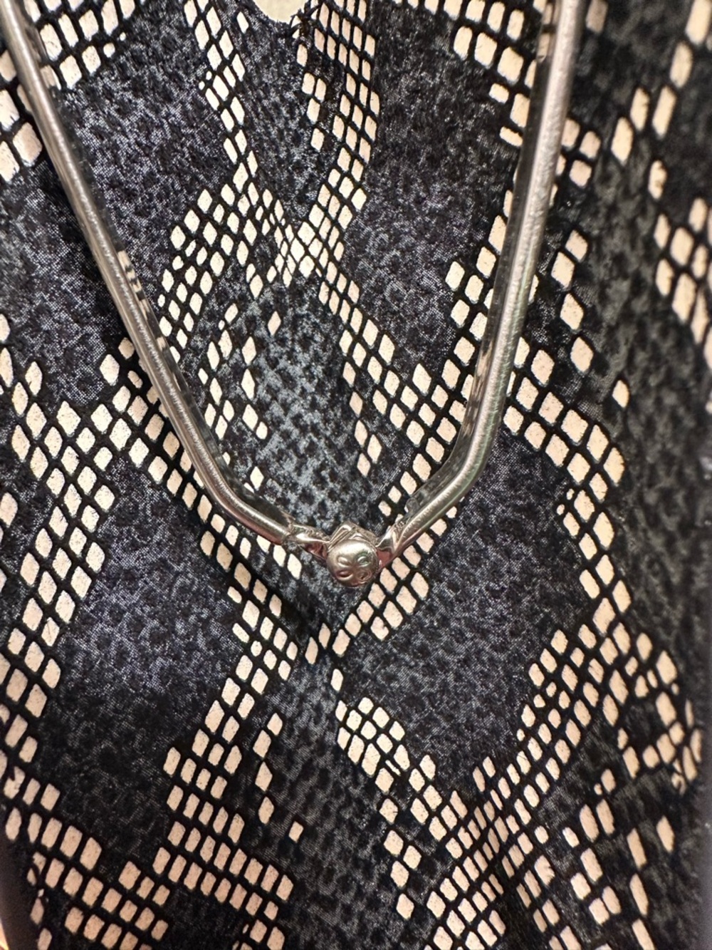 HOBO Black & Cream Snake-Print Mini Crossbody - Picture 9 of 9